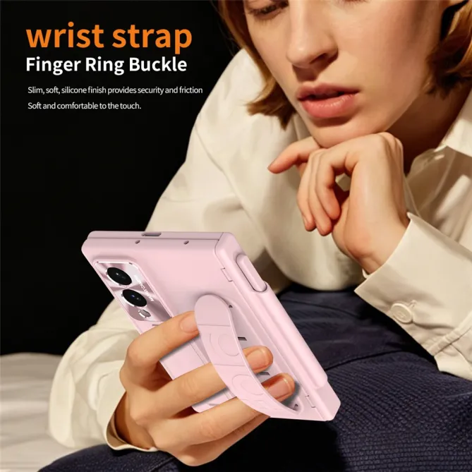 Coque Samsung Galaxy Z Fold 8 avec Sangle Passe-Doigts, Stylet et Verre Trempé