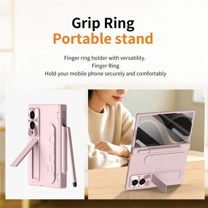 Coque Samsung Galaxy Z Fold 8 avec Sangle Passe-Doigts, Stylet et Verre Trempé