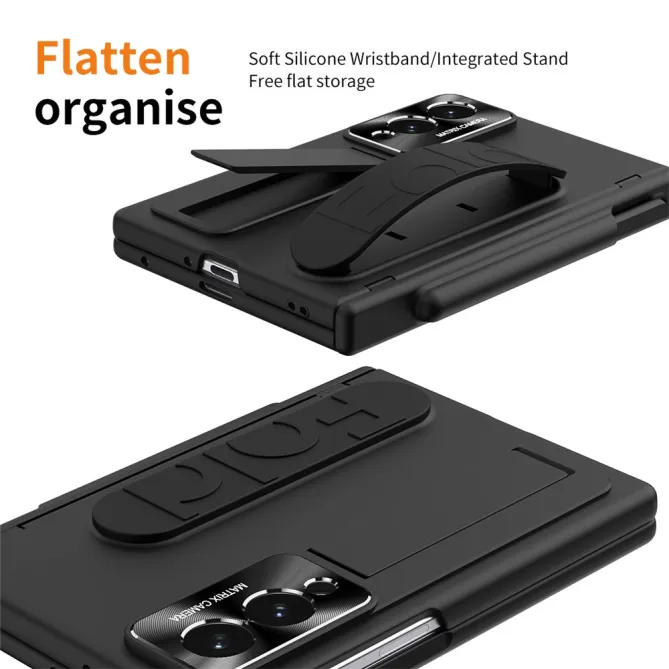 Coque Samsung Galaxy Z Fold 8 avec Sangle Passe-Doigts, Stylet et Verre Trempé