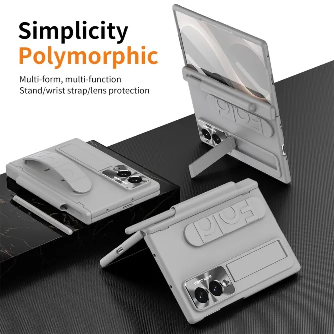 Coque Samsung Galaxy Z Fold 8 avec Sangle Passe-Doigts, Stylet et Verre Trempé