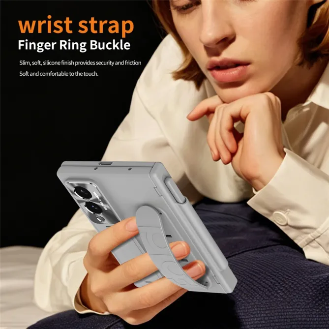 Coque Samsung Galaxy Z Fold 8 avec Sangle Passe-Doigts, Stylet et Verre Trempé
