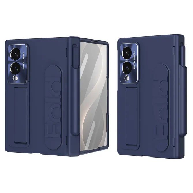 Coque Samsung Galaxy Z Fold 8 avec Sangle Passe-Doigts, Stylet et Verre Trempé