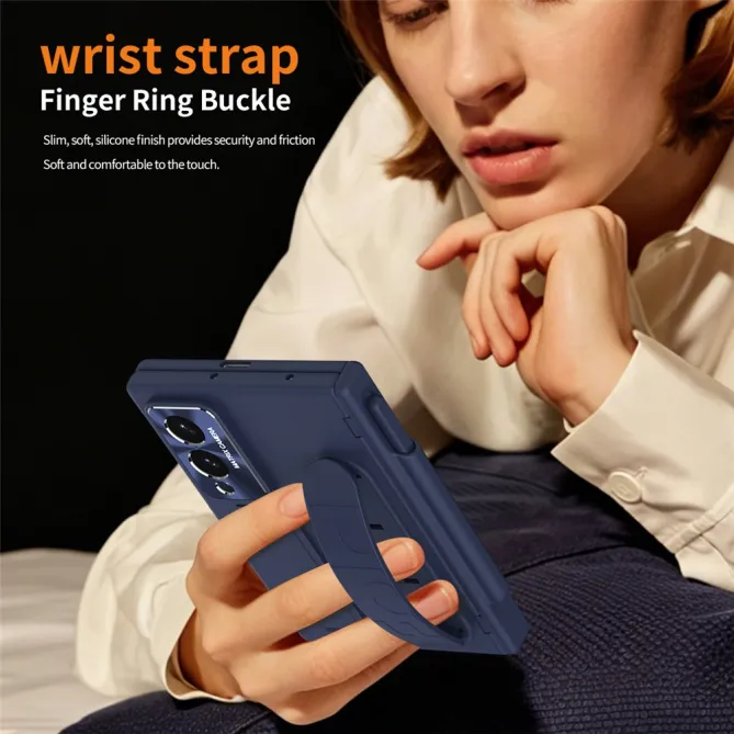 Coque Samsung Galaxy Z Fold 8 avec Sangle Passe-Doigts, Stylet et Verre Trempé
