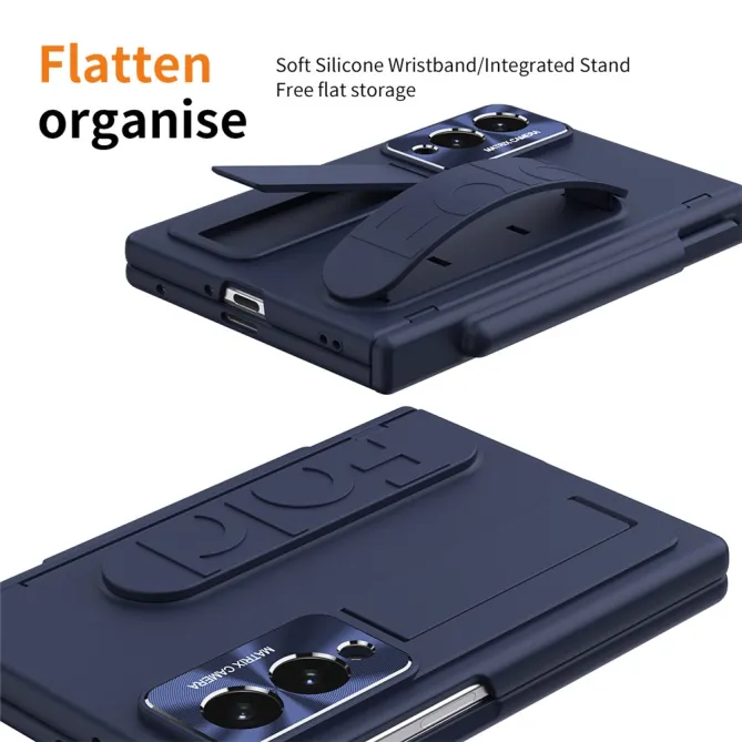 Coque Samsung Galaxy Z Fold 8 avec Sangle Passe-Doigts, Stylet et Verre Trempé