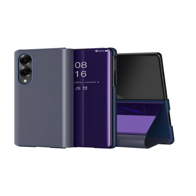 Housse Samsung Galaxy Z Fold 8 Clapet Effet Cuir avec Support