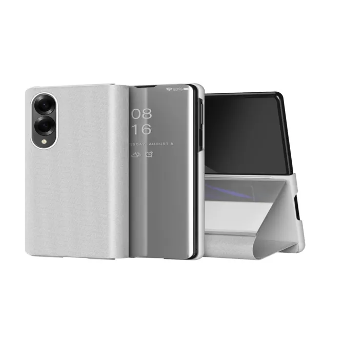 Housse Samsung Galaxy Z Fold 8 Clapet Effet Cuir avec Support