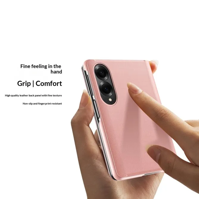 Housse Samsung Galaxy Z Fold 8 Clapet Effet Cuir avec Support
