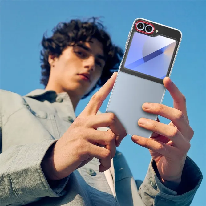 Coque Samsung Galaxy Z Flip 7 FE Transparente avec Verre Trempé Écran Externe