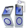 Coque Samsung Galaxy Z Flip 7 FE Transparente Magnétique avec Verre Trempé