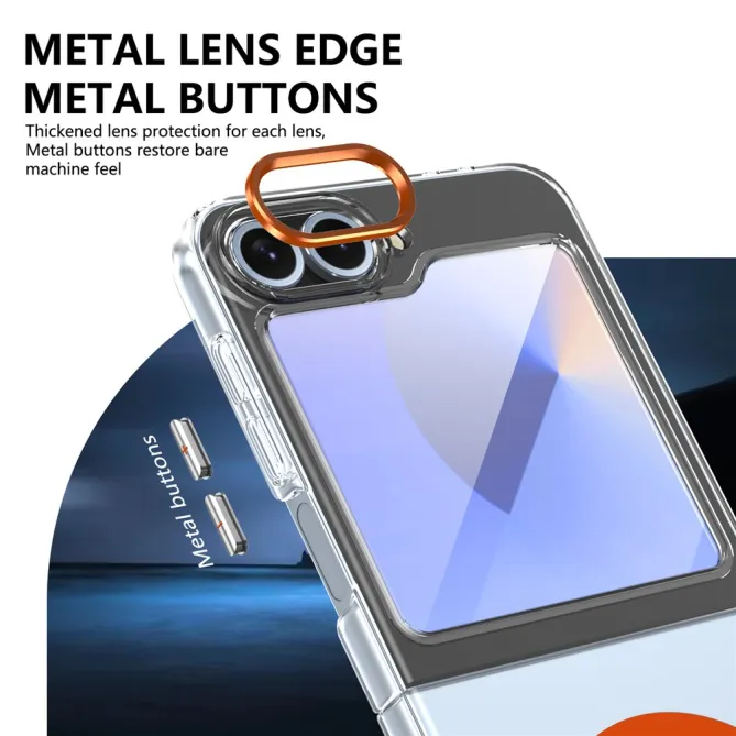Coque Samsung Galaxy Z Flip 7 FE Transparente Magnétique avec Verre Trempé