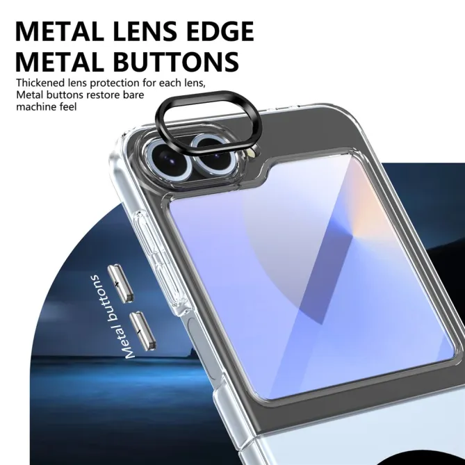 Coque Samsung Galaxy Z Flip 7 FE Transparente Magnétique avec Verre Trempé