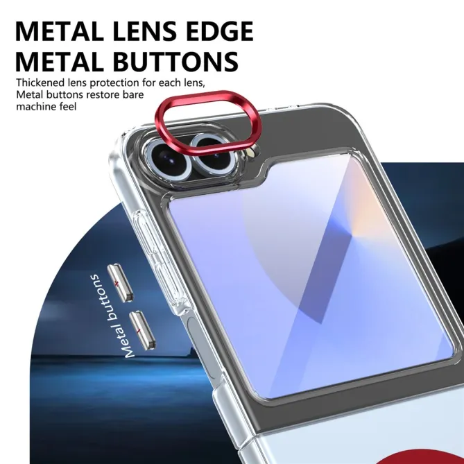 Coque Samsung Galaxy Z Flip 7 FE Transparente Magnétique avec Verre Trempé