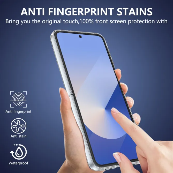 Coque Samsung Galaxy Z Flip 7 FE Transparente Magnétique avec Verre Trempé