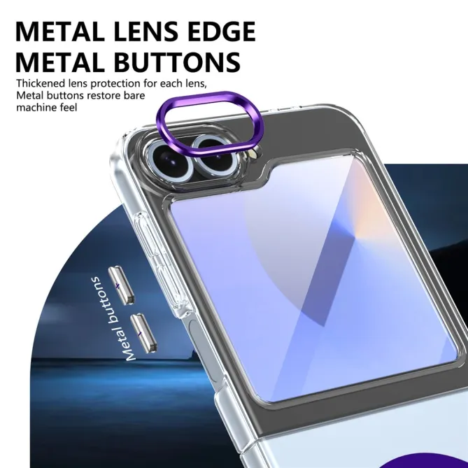 Coque Samsung Galaxy Z Flip 7 FE Transparente Magnétique avec Verre Trempé