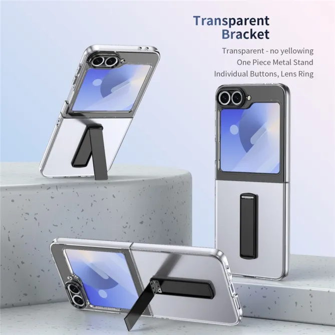 Coque Galaxy Z Flip7 FE / Z Flip 6 Transparente Support Integre