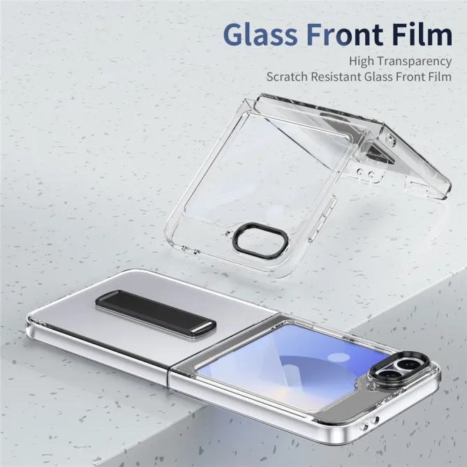 Coque Galaxy Z Flip7 FE / Z Flip 6 Transparente Support Integre