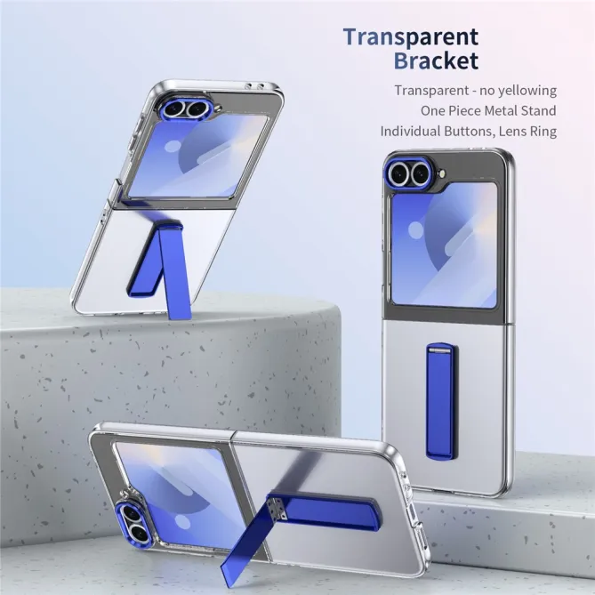 Coque Galaxy Z Flip7 FE / Z Flip 6 Transparente Support Integre