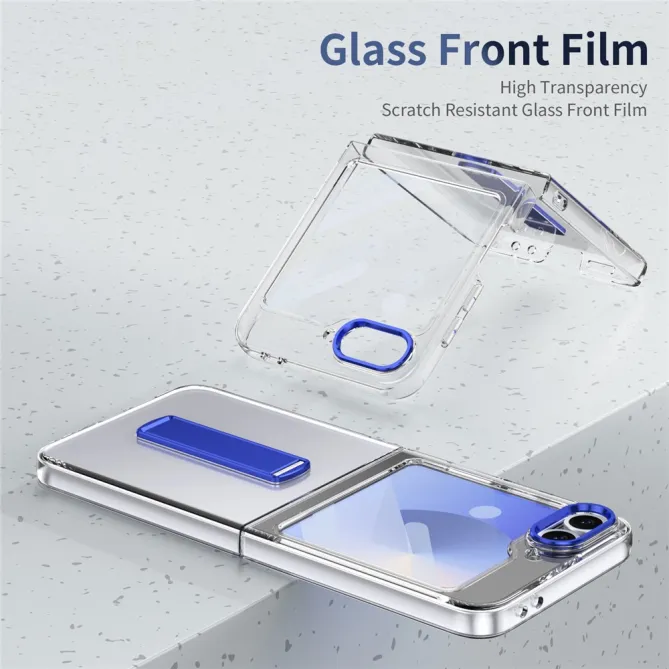 Coque Galaxy Z Flip7 FE / Z Flip 6 Transparente Support Integre