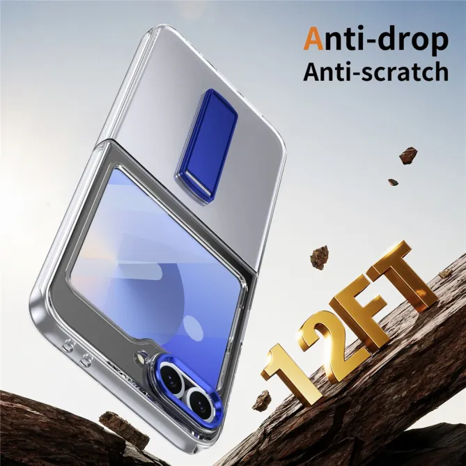 Coque Galaxy Z Flip7 FE / Z Flip 6 Transparente Support Integre