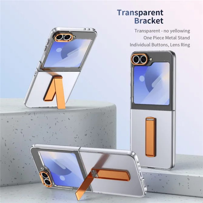 Coque Galaxy Z Flip7 FE / Z Flip 6 Transparente Support Integre