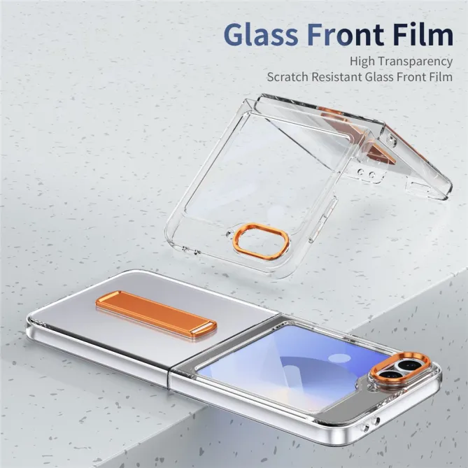 Coque Galaxy Z Flip7 FE / Z Flip 6 Transparente Support Integre