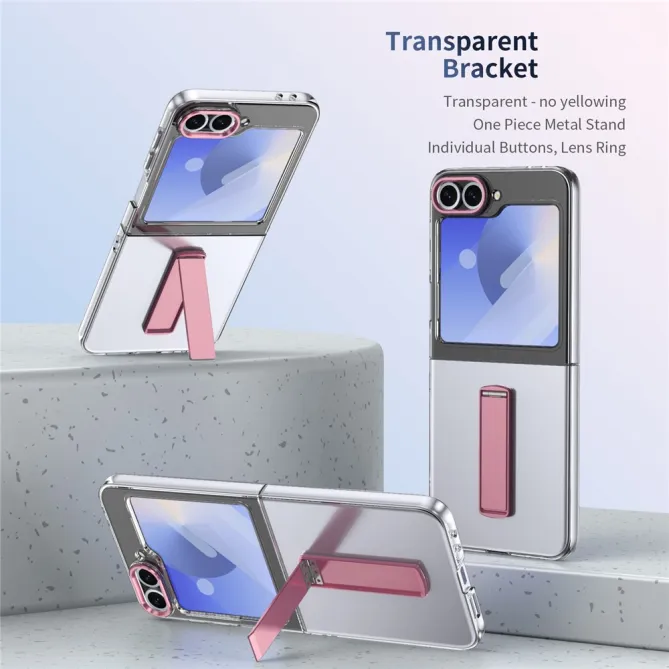 Coque Galaxy Z Flip7 FE / Z Flip 6 Transparente Support Integre
