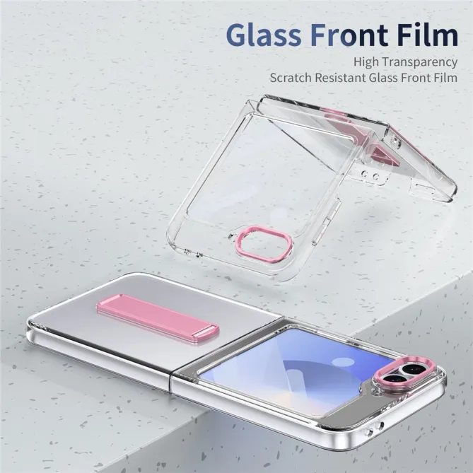 Coque Galaxy Z Flip7 FE / Z Flip 6 Transparente Support Integre