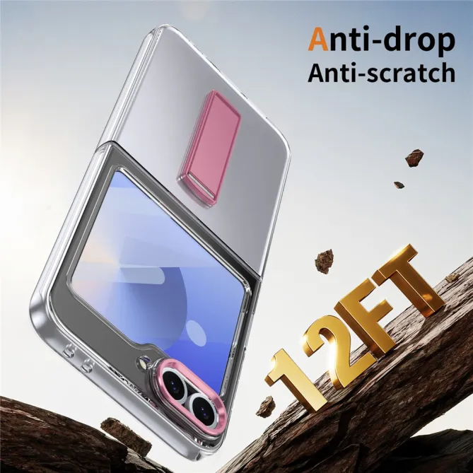 Coque Galaxy Z Flip7 FE / Z Flip 6 Transparente Support Integre