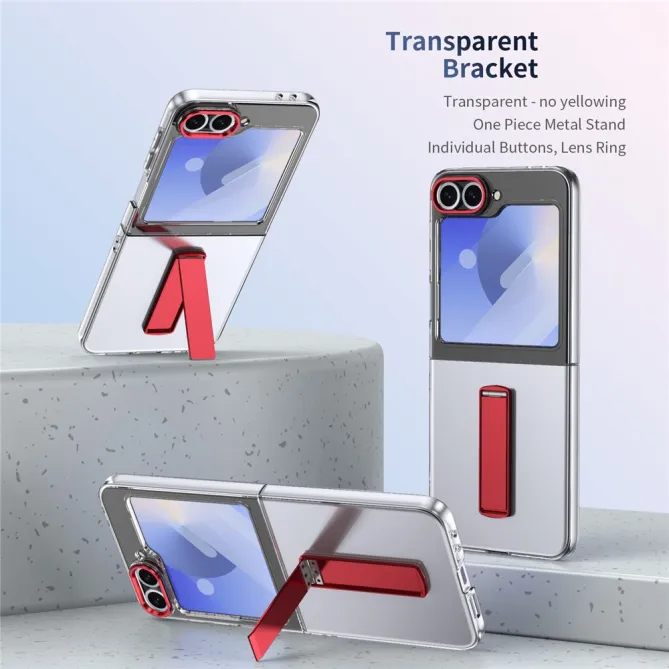 Coque Galaxy Z Flip7 FE / Z Flip 6 Transparente Support Integre