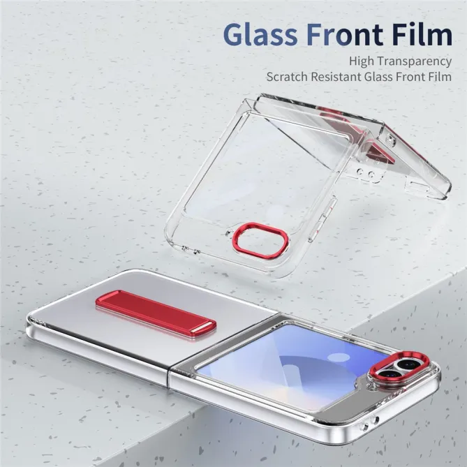 Coque Galaxy Z Flip7 FE / Z Flip 6 Transparente Support Integre