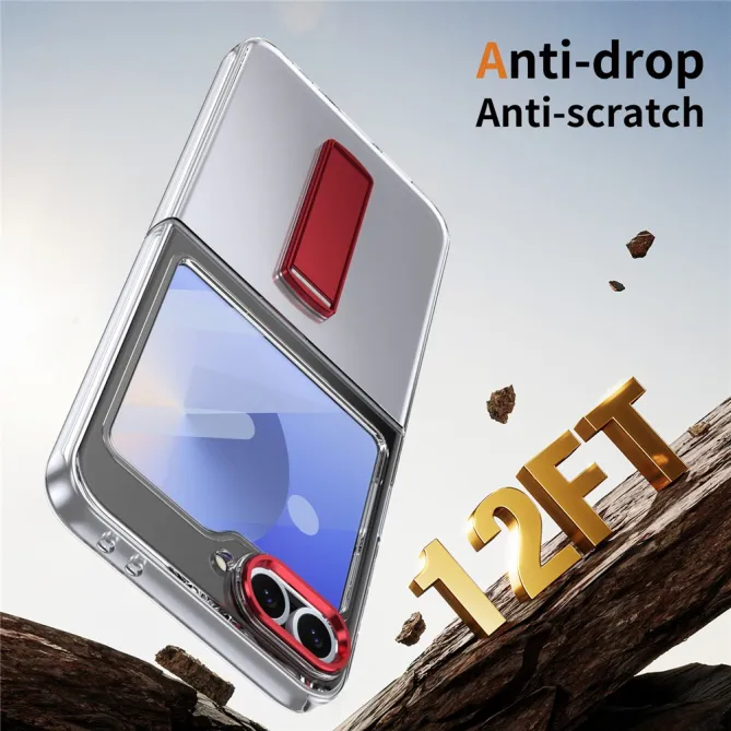 Coque Galaxy Z Flip7 FE / Z Flip 6 Transparente Support Integre