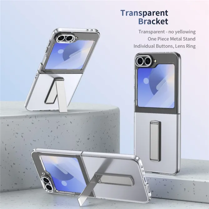 Coque Galaxy Z Flip7 FE / Z Flip 6 Transparente Support Integre
