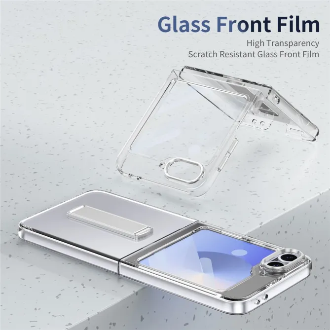 Coque Galaxy Z Flip7 FE / Z Flip 6 Transparente Support Integre
