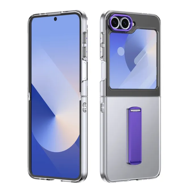 Coque Galaxy Z Flip7 FE / Z Flip 6 Transparente Support Integre