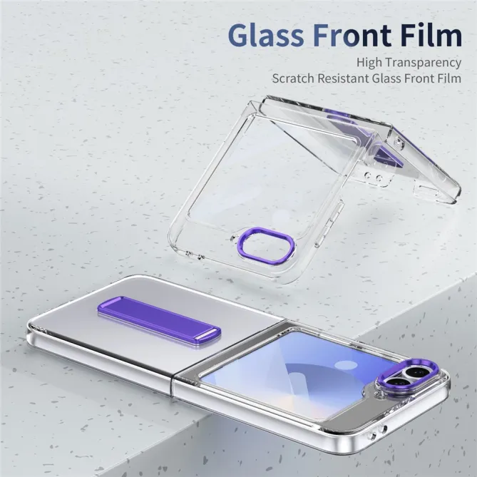 Coque Galaxy Z Flip7 FE / Z Flip 6 Transparente Support Integre