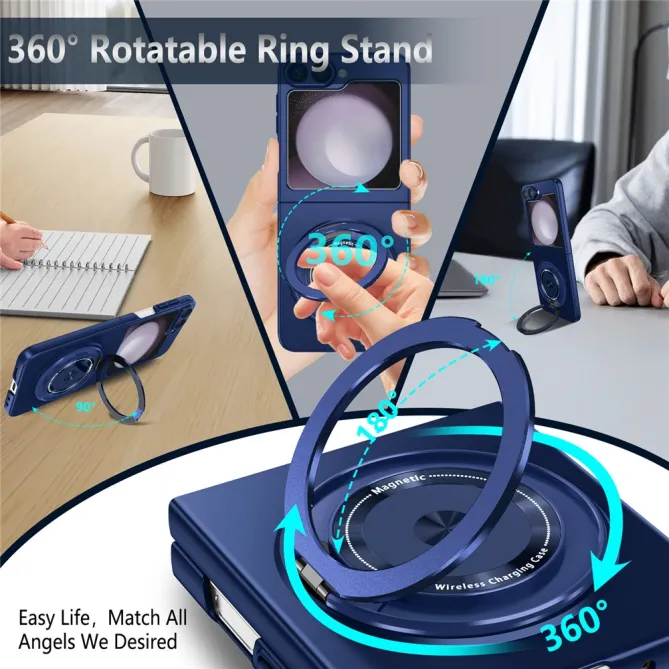 Coque Galaxy Z Flip 6 / Z Flip 7 FE Anneau Rotatif Magnetique 360°