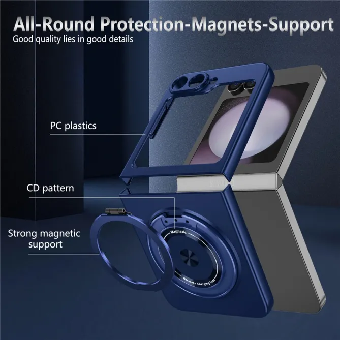 Coque Galaxy Z Flip 6 / Z Flip 7 FE Anneau Rotatif Magnetique 360°