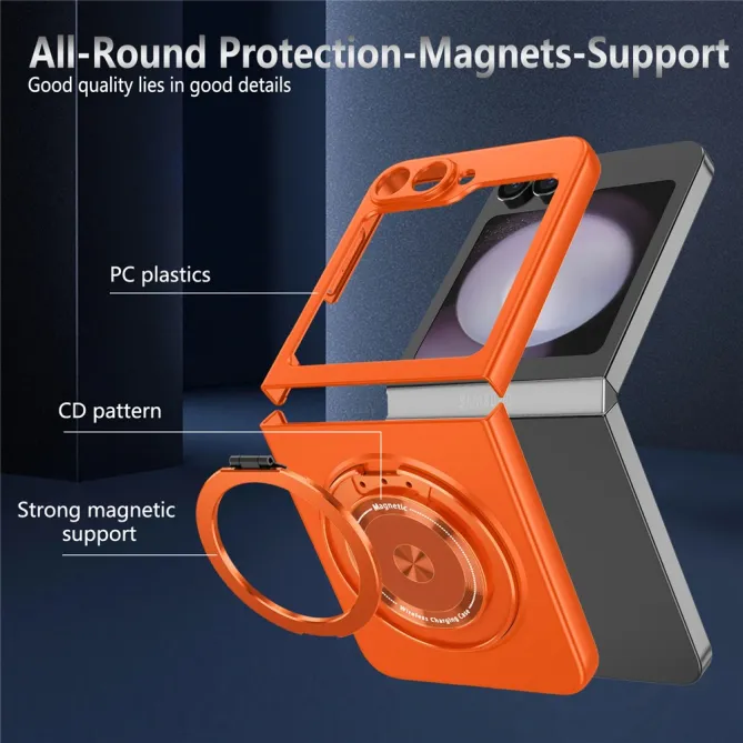 Coque Galaxy Z Flip 6 / Z Flip 7 FE Anneau Rotatif Magnetique 360°