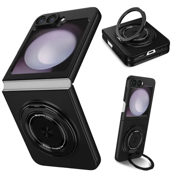 Coque Galaxy Z Flip 6 / Z Flip 7 FE Anneau Rotatif Magnetique 360°