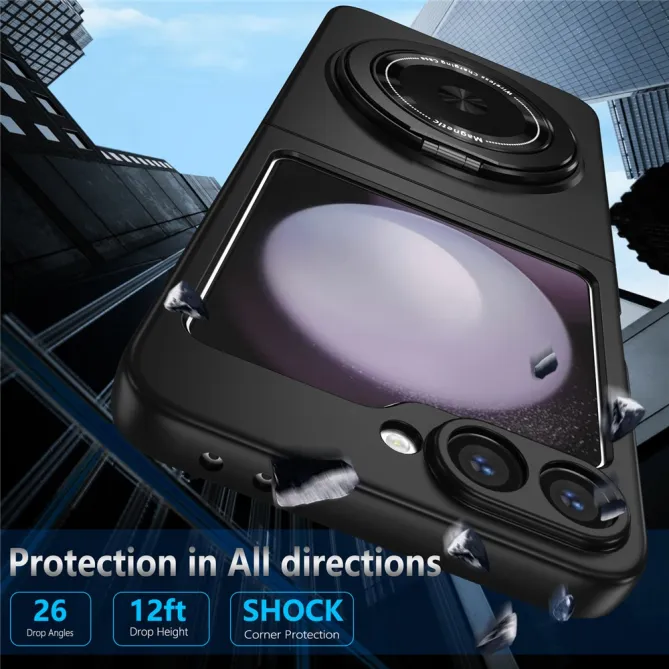 Coque Galaxy Z Flip 6 / Z Flip 7 FE Anneau Rotatif Magnetique 360°