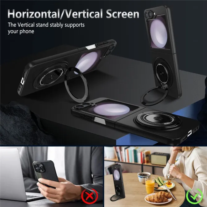 Coque Galaxy Z Flip 6 / Z Flip 7 FE Anneau Rotatif Magnetique 360°