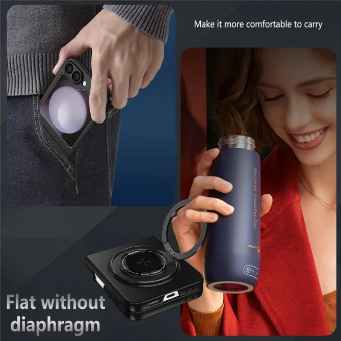 Coque Galaxy Z Flip 6 / Z Flip 7 FE Anneau Rotatif Magnetique 360°