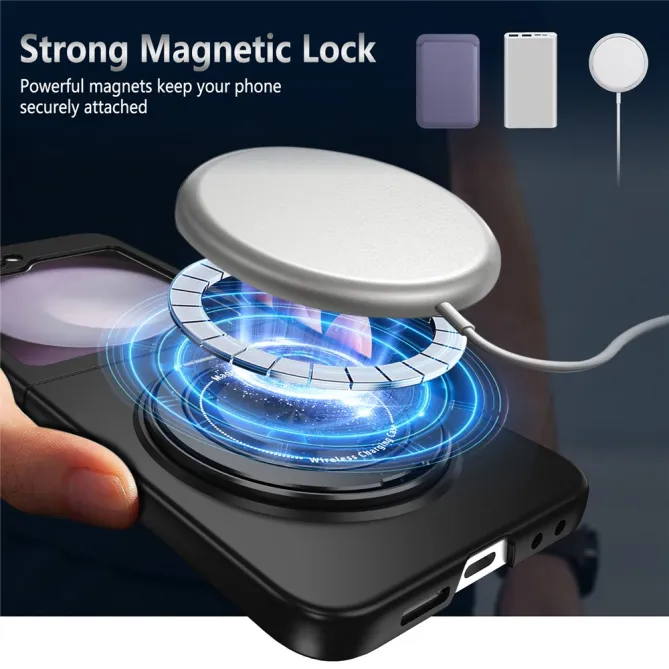 Coque Galaxy Z Flip 6 / Z Flip 7 FE Anneau Rotatif Magnetique 360°
