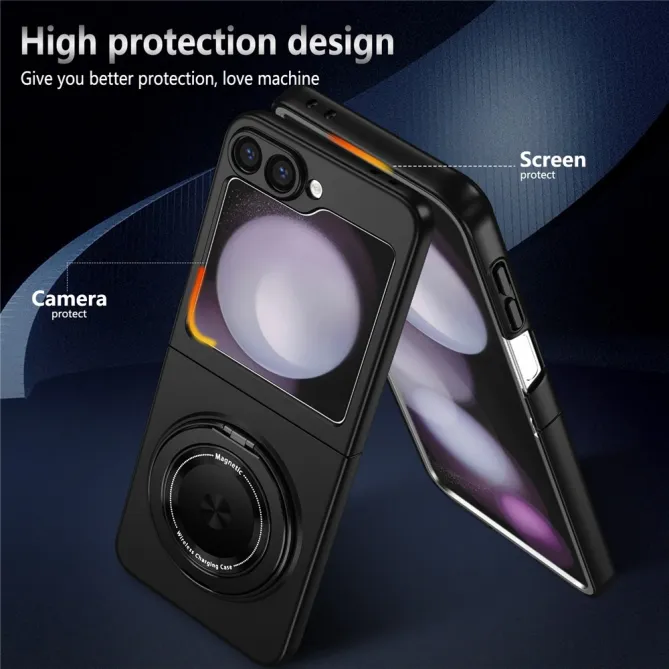 Coque Galaxy Z Flip 6 / Z Flip 7 FE Anneau Rotatif Magnetique 360°