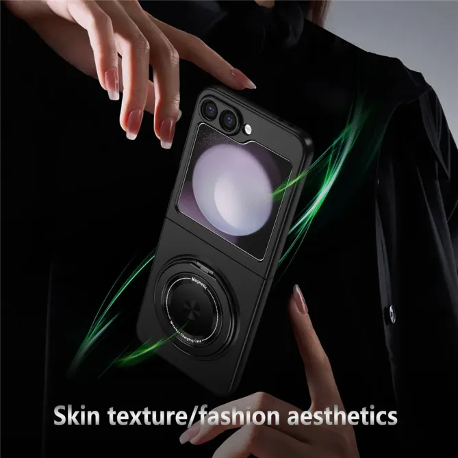 Coque Galaxy Z Flip 6 / Z Flip 7 FE Anneau Rotatif Magnetique 360°