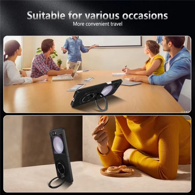 Coque Galaxy Z Flip 6 / Z Flip 7 FE Anneau Rotatif Magnetique 360°