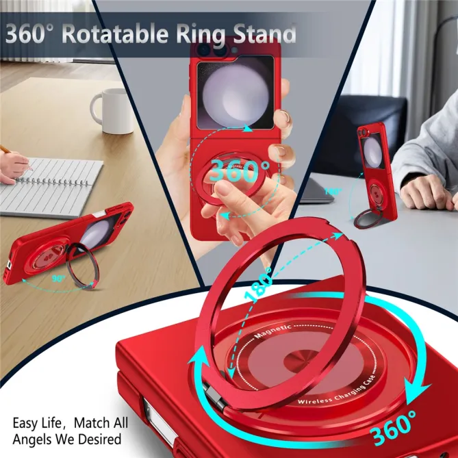 Coque Galaxy Z Flip 6 / Z Flip 7 FE Anneau Rotatif Magnetique 360°