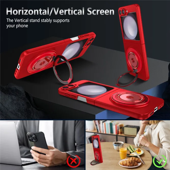 Coque Galaxy Z Flip 6 / Z Flip 7 FE Anneau Rotatif Magnetique 360°