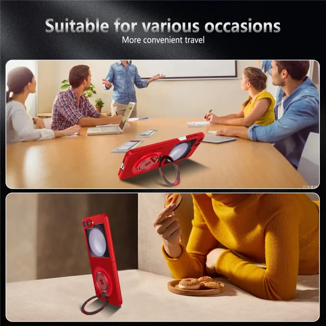 Coque Galaxy Z Flip 6 / Z Flip 7 FE Anneau Rotatif Magnetique 360°