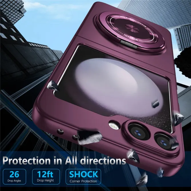 Coque Galaxy Z Flip 6 / Z Flip 7 FE Anneau Rotatif Magnetique 360°